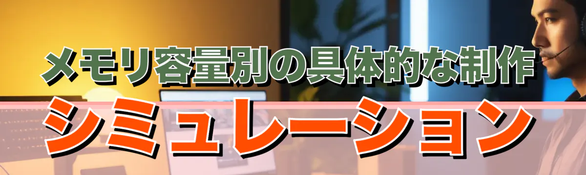 メモリ容量別の具体的な制作シミュレーション