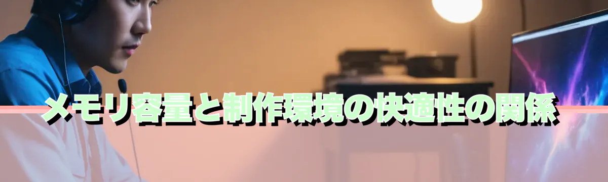 メモリ容量と制作環境の快適性の関係
