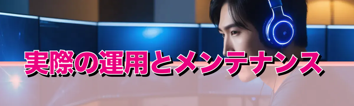 実際の運用とメンテナンス