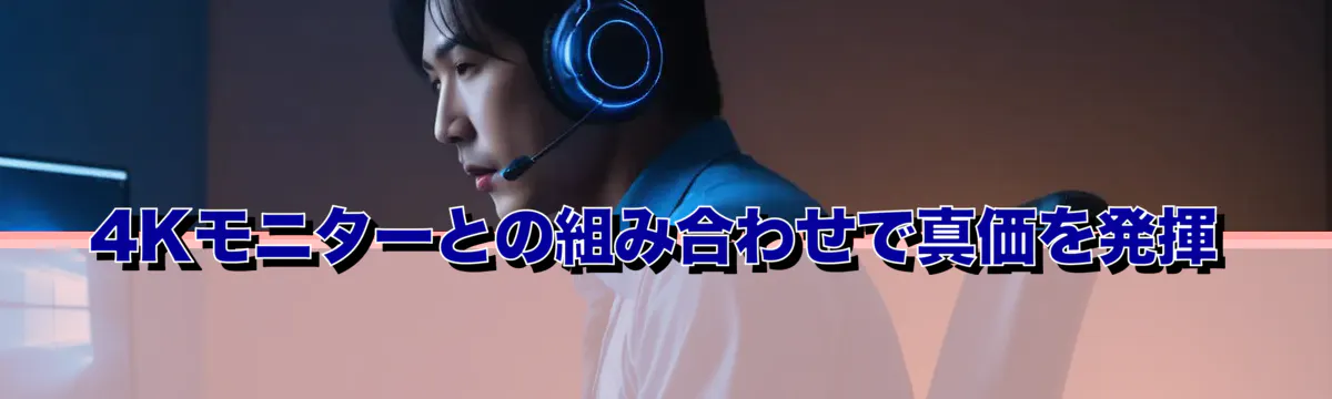 4Kモニターとの組み合わせで真価を発揮