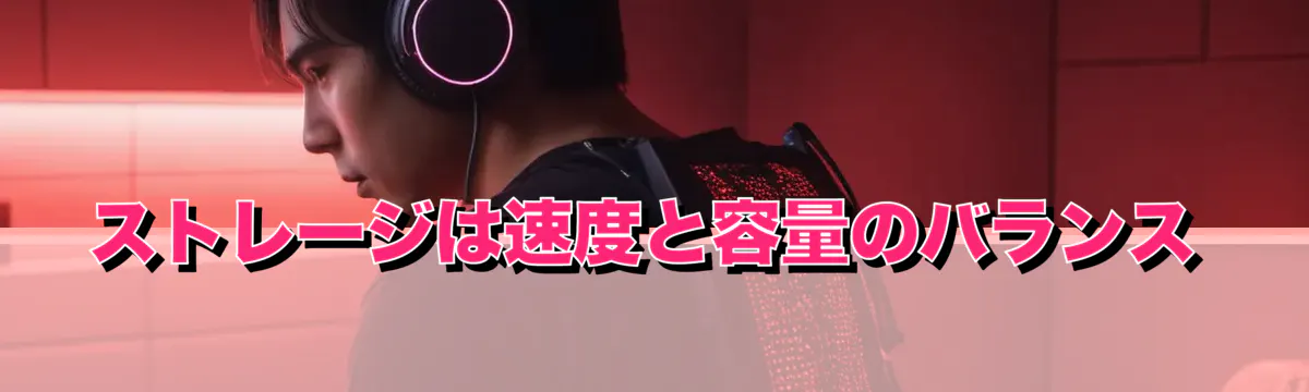 ストレージは速度と容量のバランス