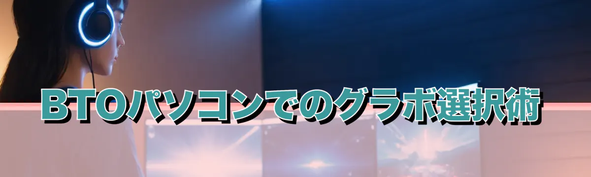 BTOパソコンでのグラボ選択術