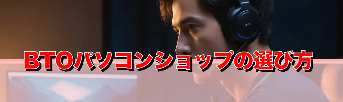BTOパソコンショップの選び方