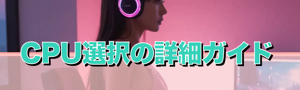 CPU選択の詳細ガイド