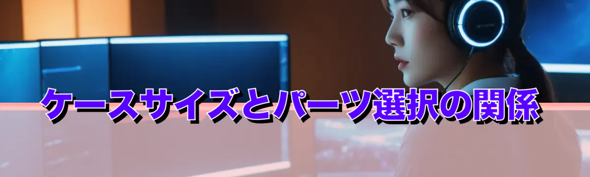 ケースサイズとパーツ選択の関係