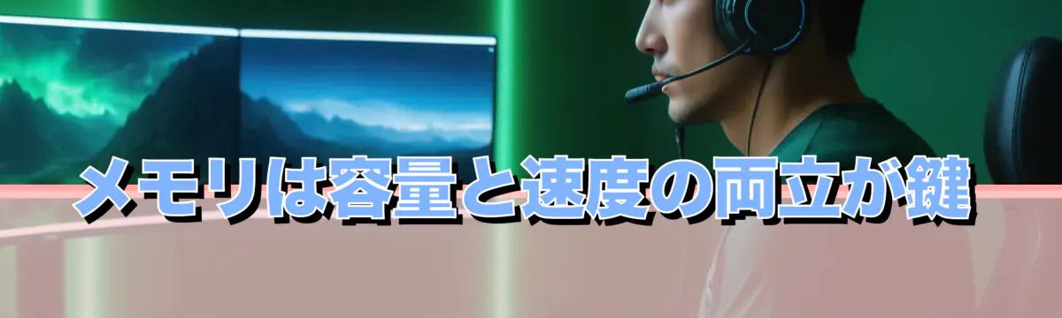 メモリは容量と速度の両立が鍵