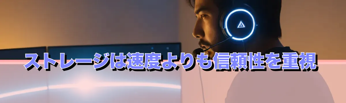 ストレージは速度よりも信頼性を重視