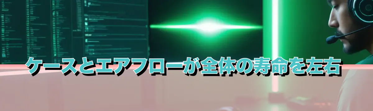 ケースとエアフローが全体の寿命を左右