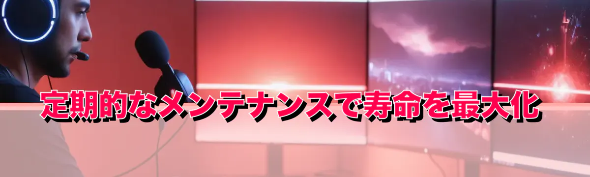 定期的なメンテナンスで寿命を最大化