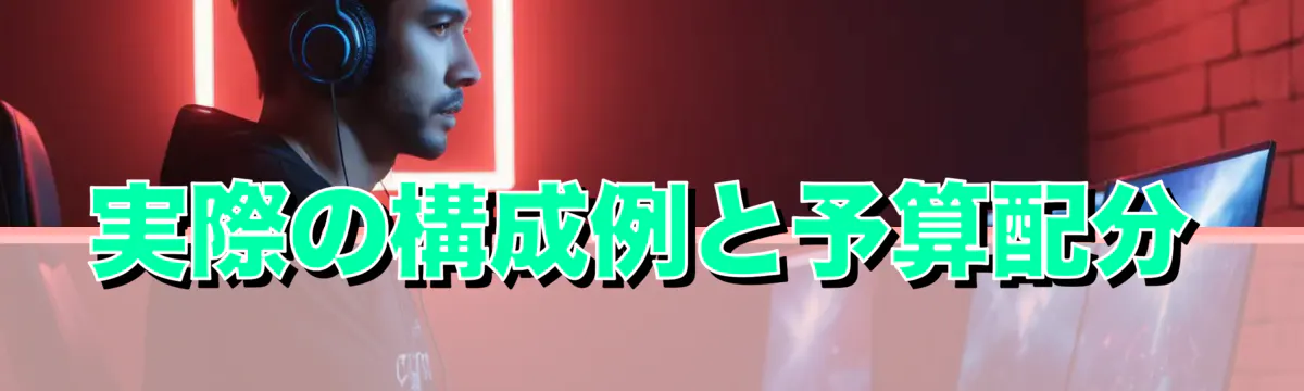 実際の構成例と予算配分