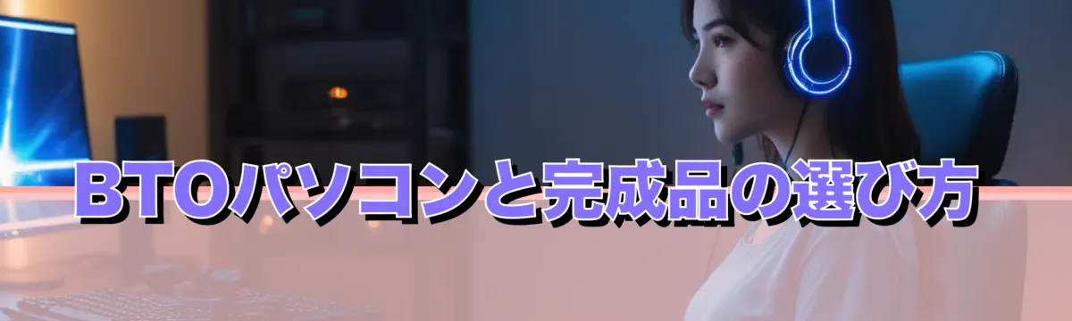 BTOパソコンと完成品の選び方