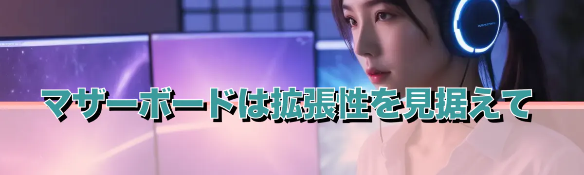 マザーボードは拡張性を見据えて