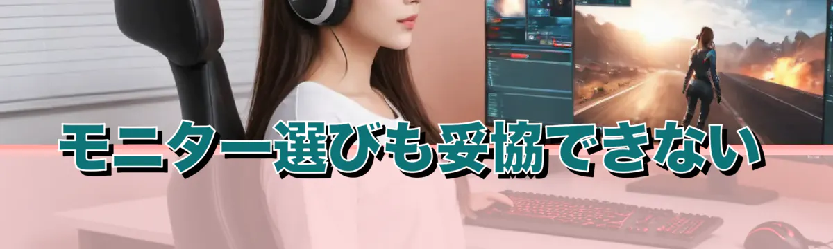 モニター選びも妥協できない