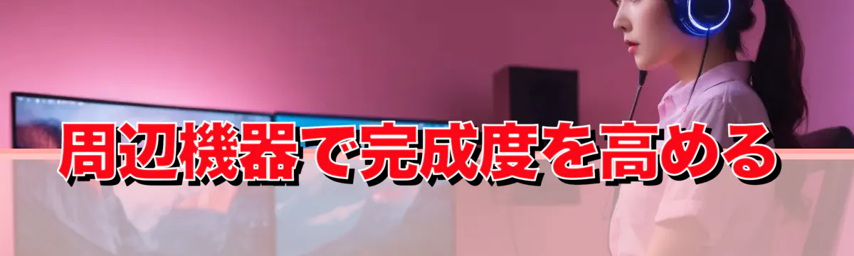 周辺機器で完成度を高める