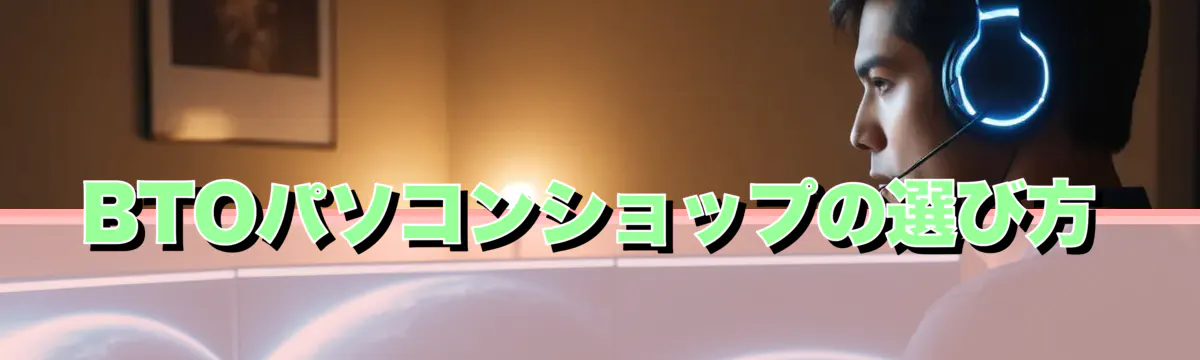BTOパソコンショップの選び方