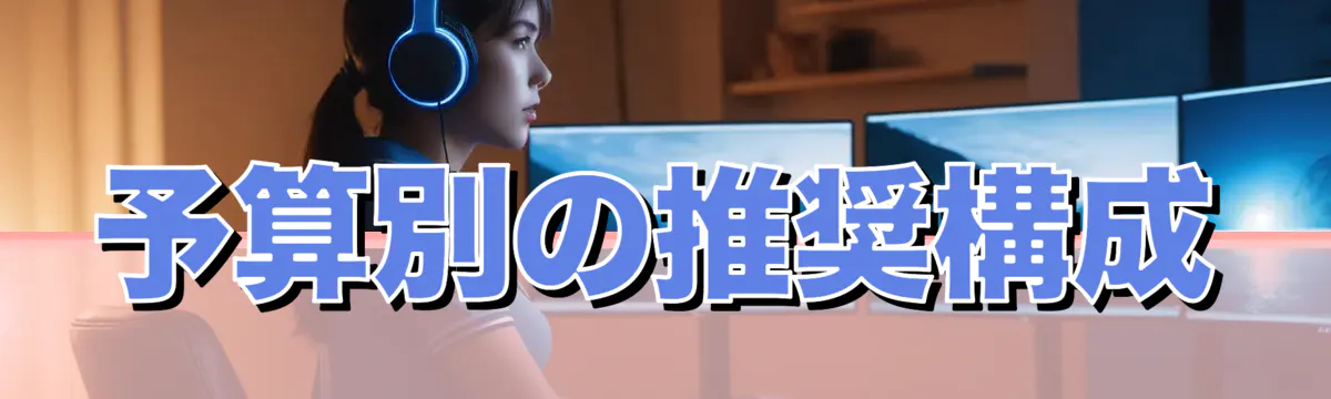 予算別の推奨構成