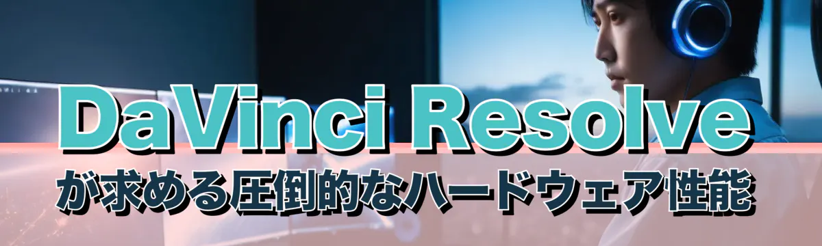 DaVinci Resolveが求める圧倒的なハードウェア性能