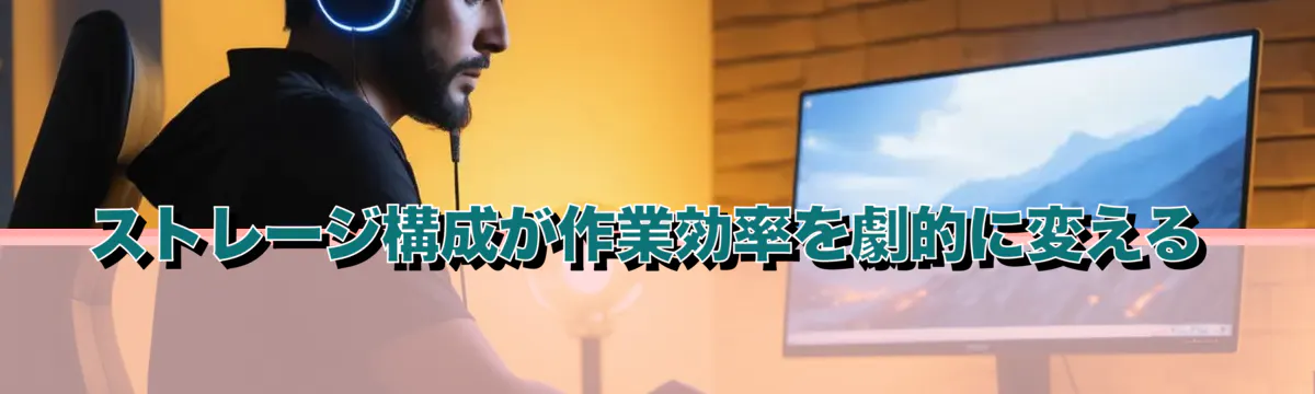 ストレージ構成が作業効率を劇的に変える