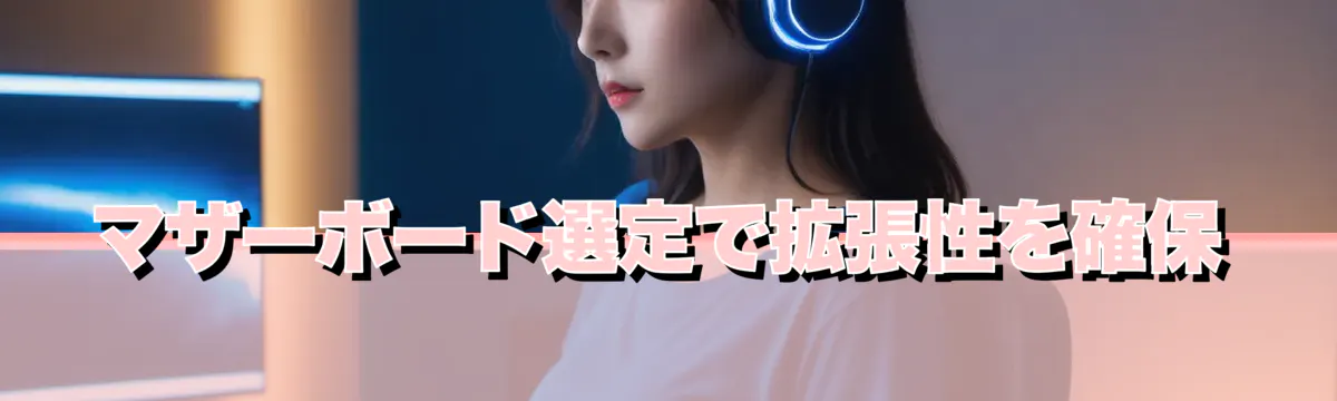 マザーボード選定で拡張性を確保