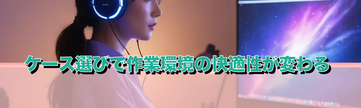 ケース選びで作業環境の快適性が変わる