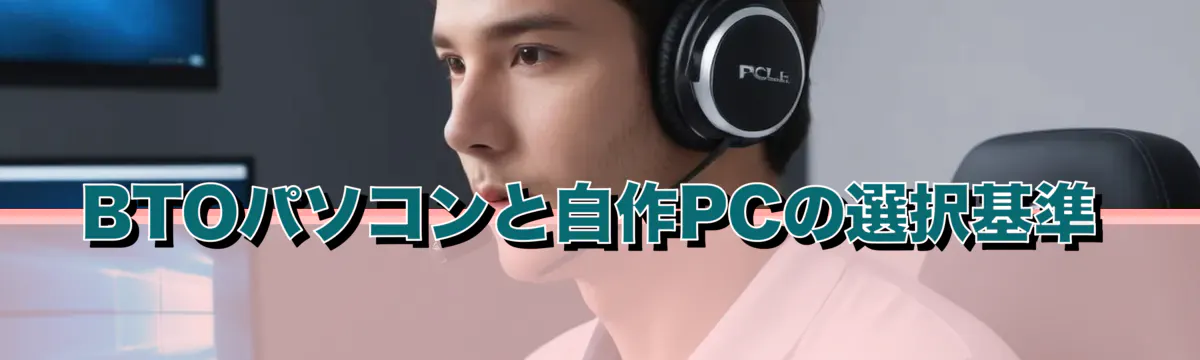 BTOパソコンと自作PCの選択基準