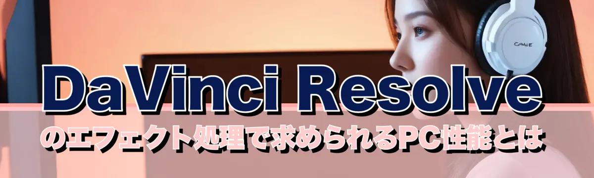 DaVinci Resolveのエフェクト処理で求められるPC性能とは