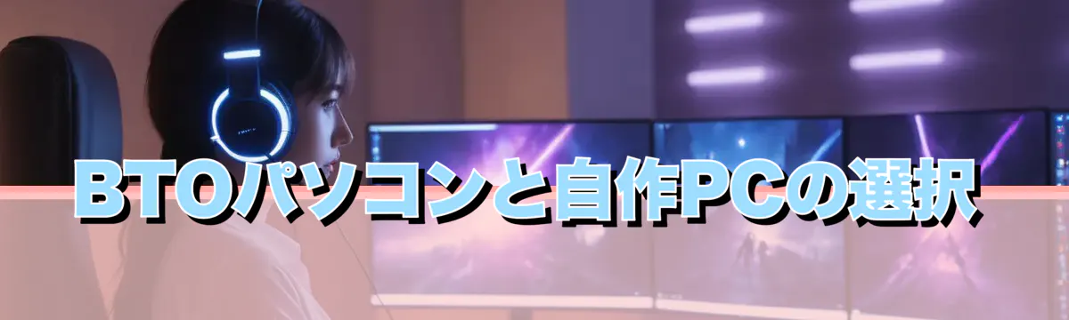 BTOパソコンと自作PCの選択