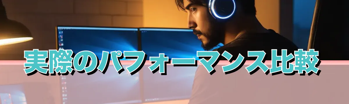 実際のパフォーマンス比較