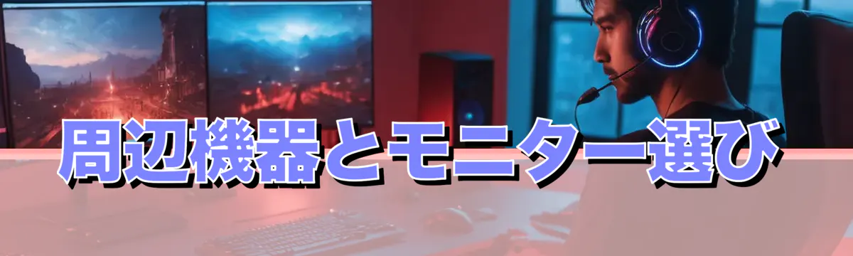 周辺機器とモニター選び