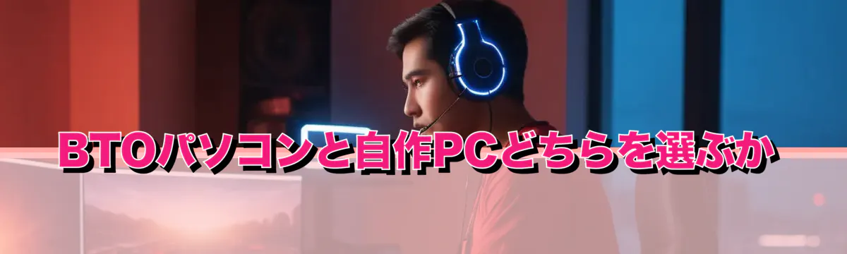 BTOパソコンと自作PCどちらを選ぶか
