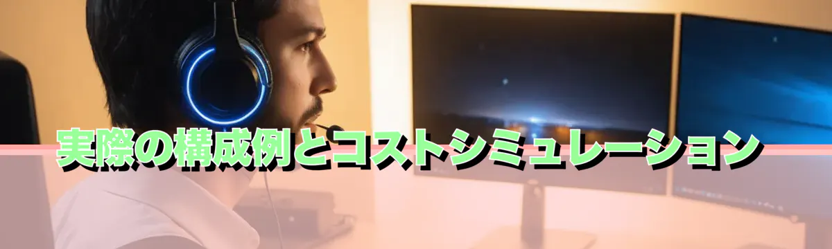 実際の構成例とコストシミュレーション