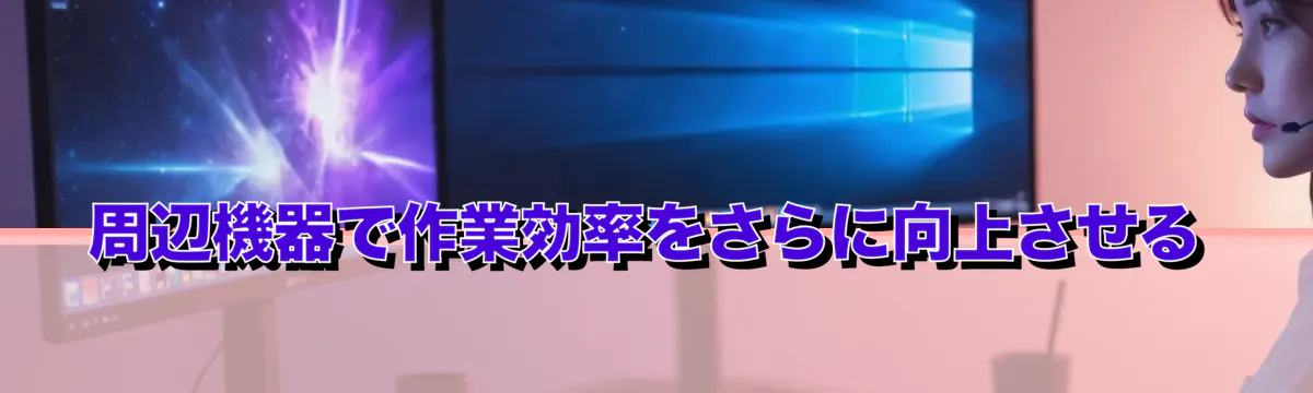 周辺機器で作業効率をさらに向上させる