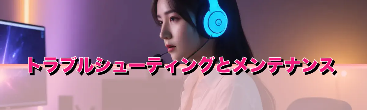トラブルシューティングとメンテナンス