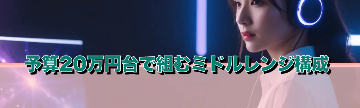 予算20万円台で組むミドルレンジ構成