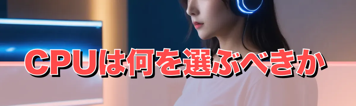 CPUは何を選ぶべきか