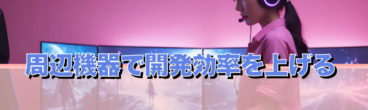 周辺機器で開発効率を上げる