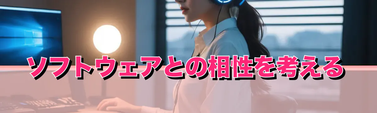 ソフトウェアとの相性を考える