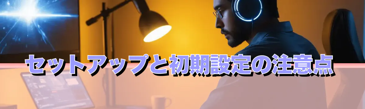 セットアップと初期設定の注意点