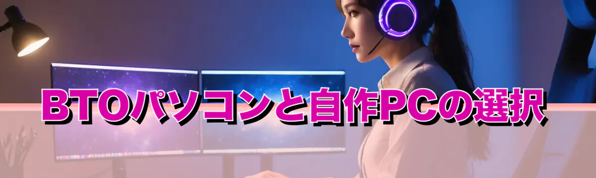 BTOパソコンと自作PCの選択