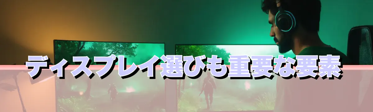 ディスプレイ選びも重要な要素
