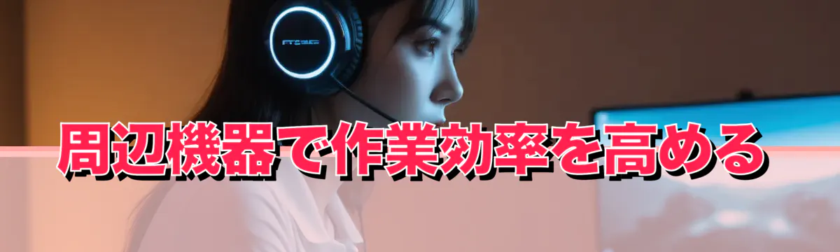 周辺機器で作業効率を高める