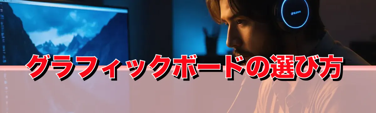 グラフィックボードの選び方