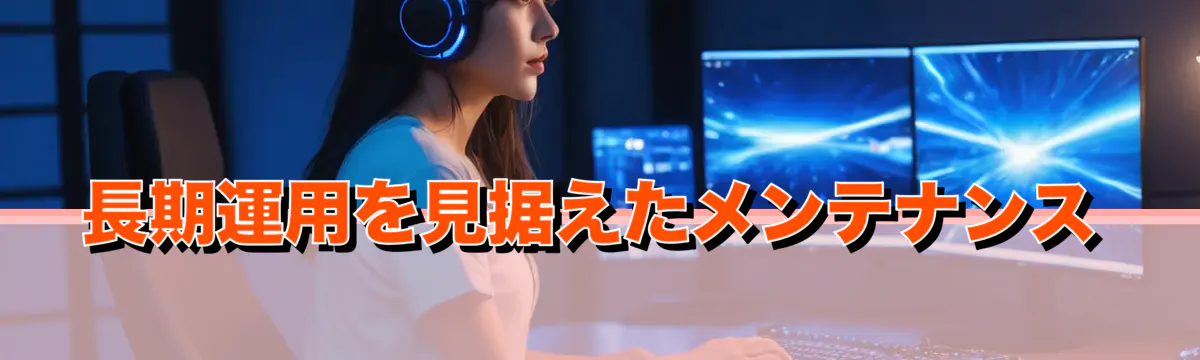 長期運用を見据えたメンテナンス