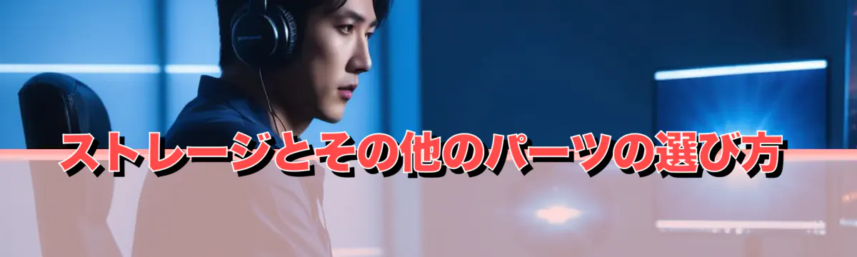 ストレージとその他のパーツの選び方