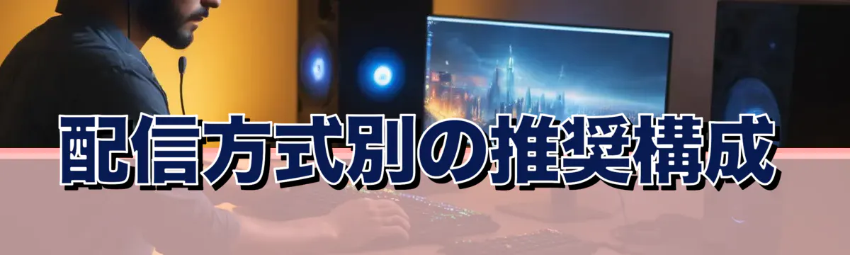 配信方式別の推奨構成