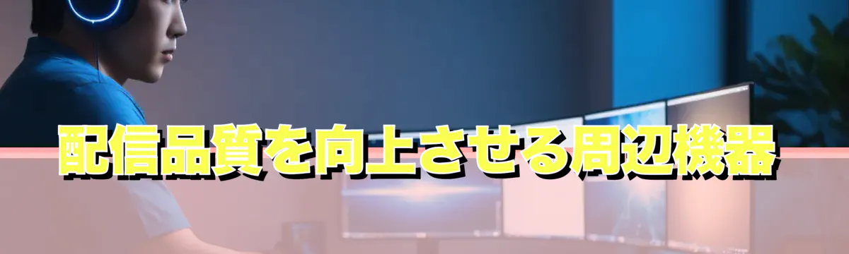配信品質を向上させる周辺機器
