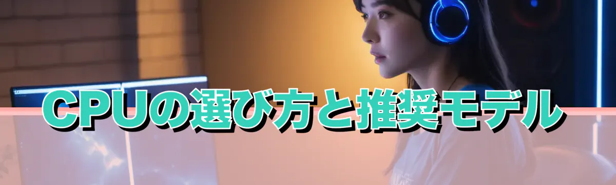 CPUの選び方と推奨モデル