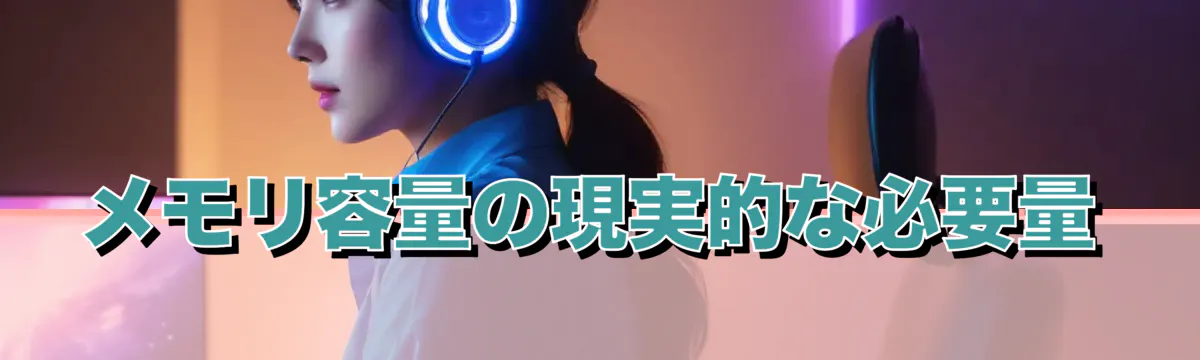 メモリ容量の現実的な必要量