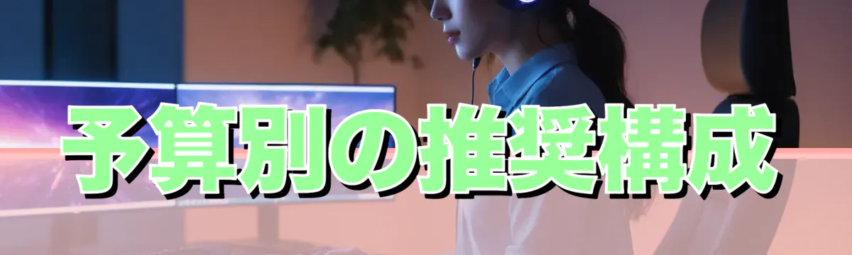 予算別の推奨構成