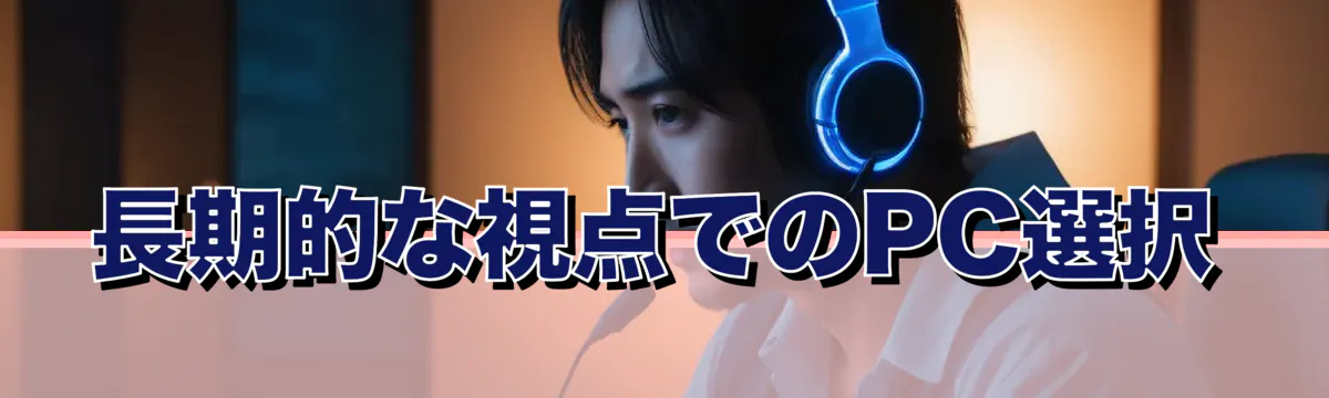 長期的な視点でのPC選択